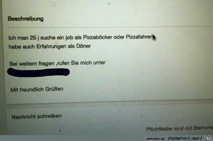 Bewerbung