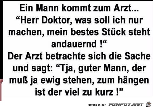 Mann kommt zum Arzt Mann kommt zum Arzt