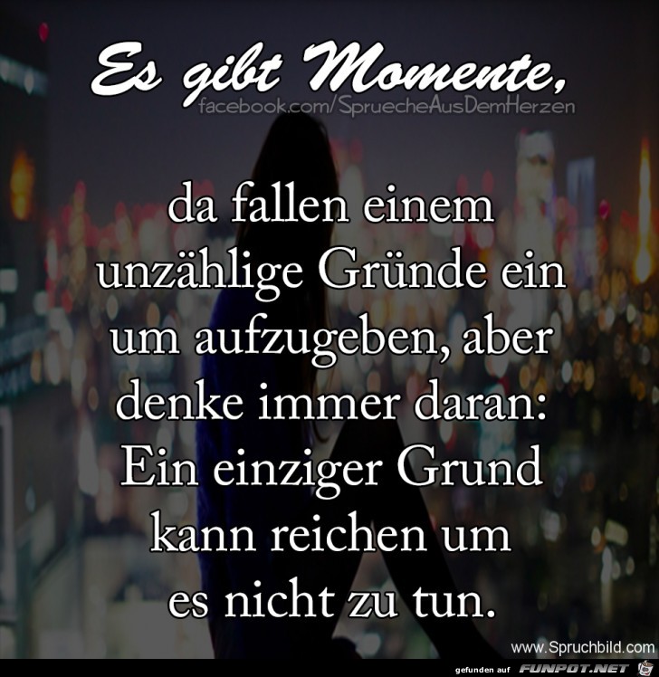 es gibt Momente 