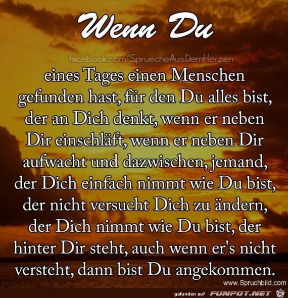 wenn du eines Tages 