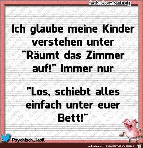 aufräumen aufräumen
