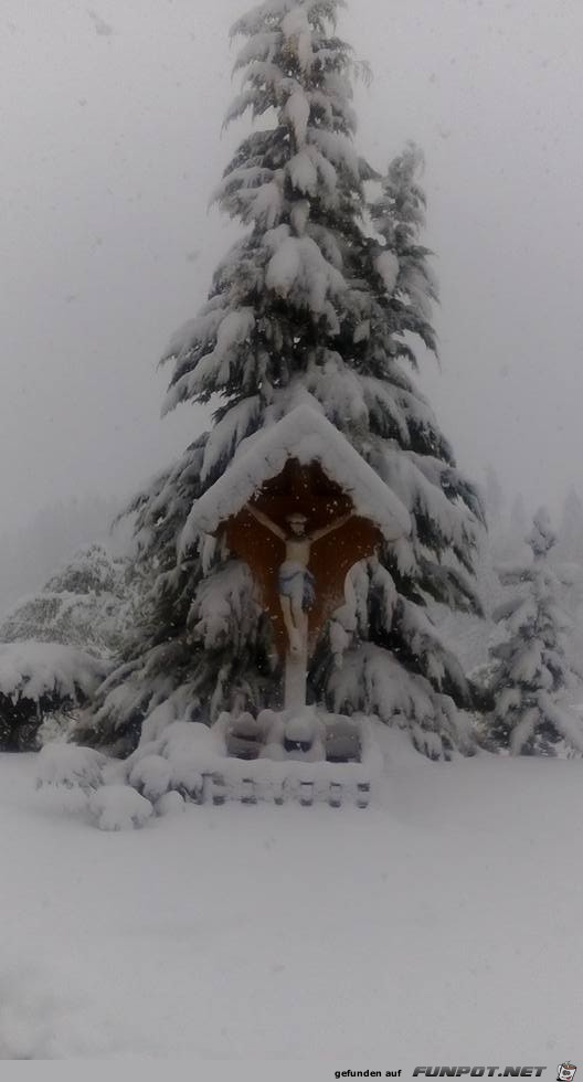 Heute- Wahnsinns Schneefall