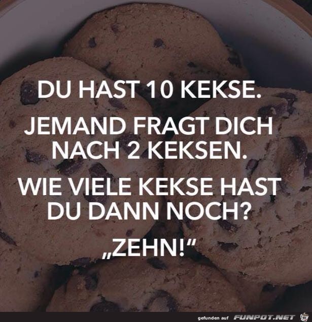 Zehn-Kekse