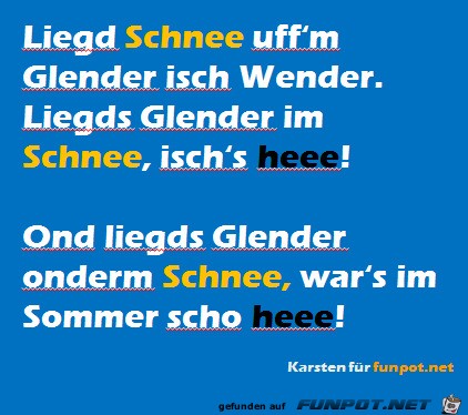 Schnee Schnee