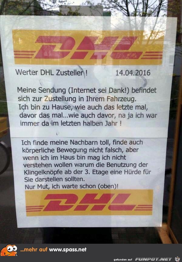 DHL-Brief