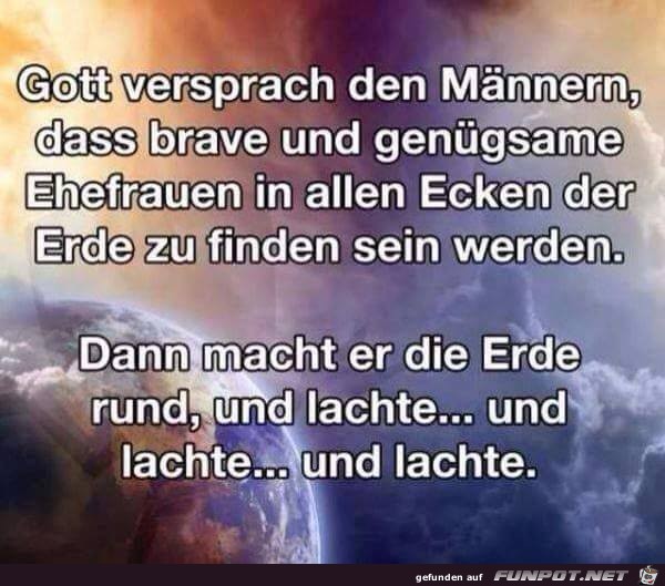 Gott versprach