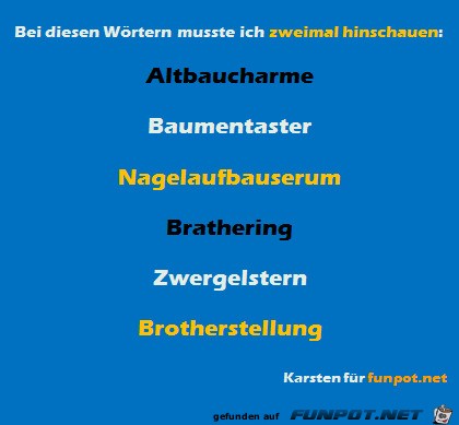 Zweimal hinschauen