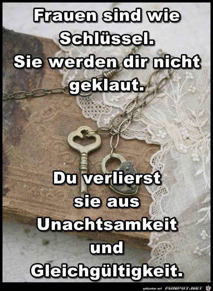 Frauen sind wie Schluessel Frauen sind wie Schluessel