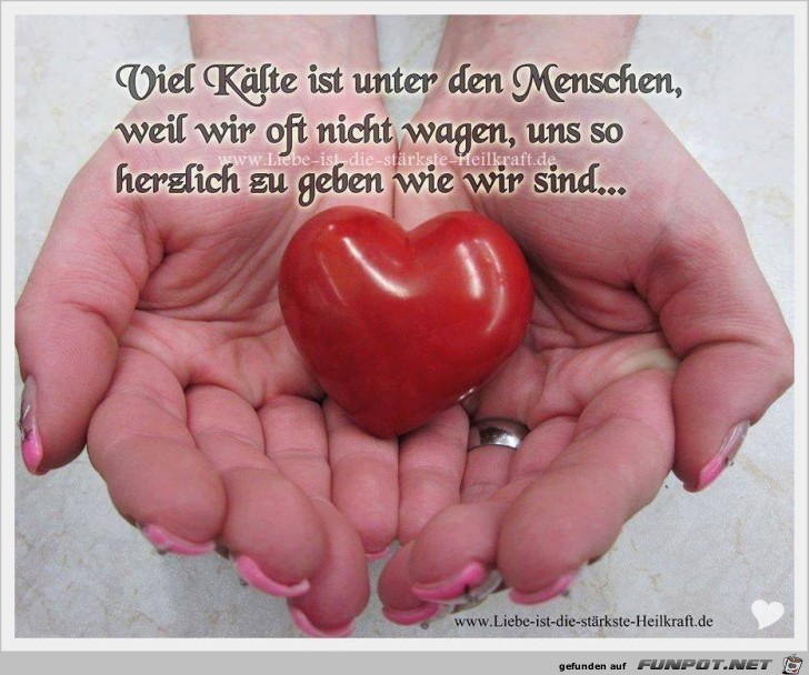 Viel Kaelte ist unter den Menschen Viel Kaelte ist unter den Menschen