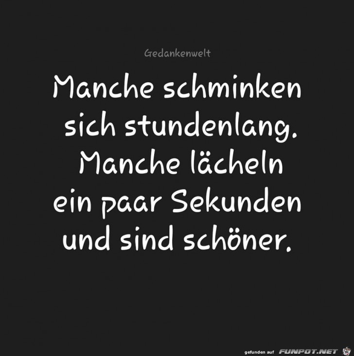 Manche schminken