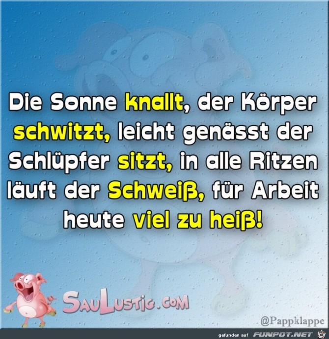 zu heiß zu heiß
