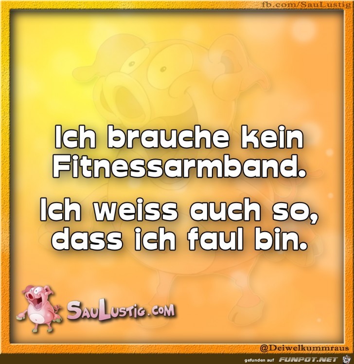 Ich brauche kein Fitnessarmband Ich brauche kein Fitnessarmband