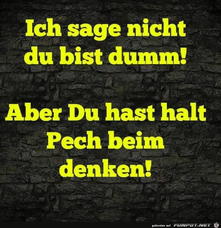 Pech beim denken