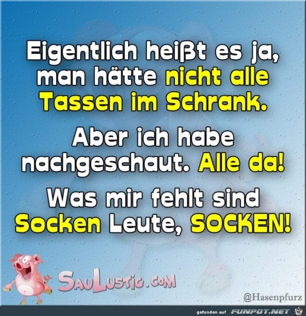 socken fehlen socken fehlen
