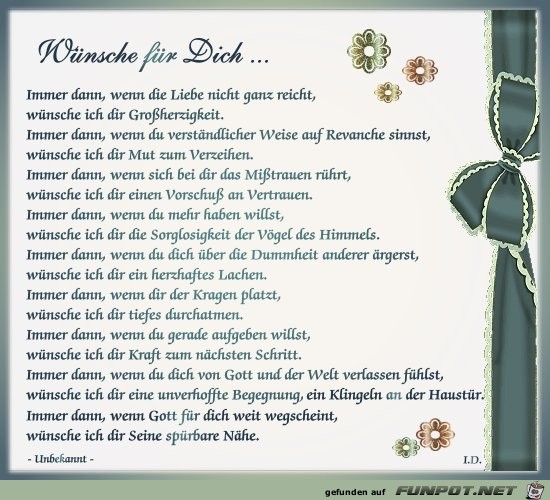 Wuensche fuer dich Wuensche fuer dich