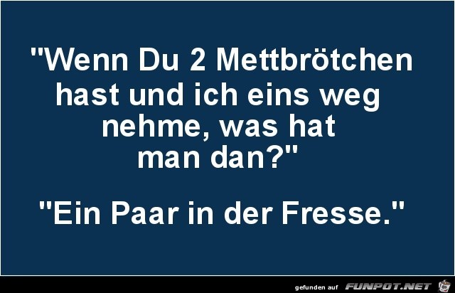 Mettbroetchen