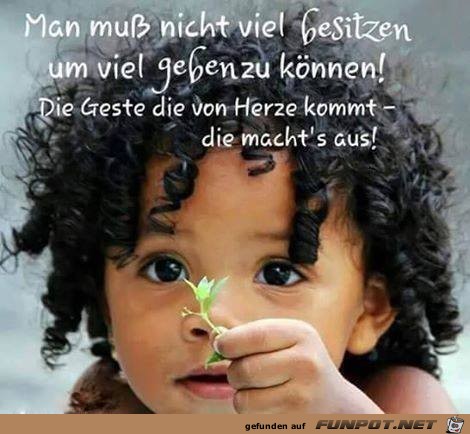 Man muss nicht viel besitzen Man muss nicht viel besitzen
