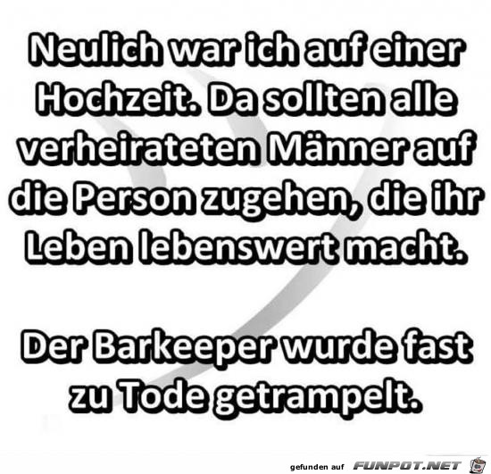 der Barkeeper der Barkeeper