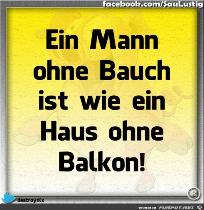 Mann ohne Bauch