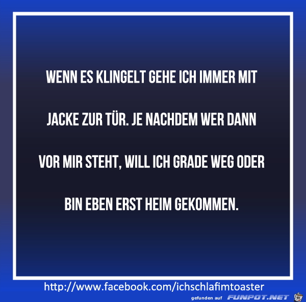 wenn es klingelt wenn es klingelt