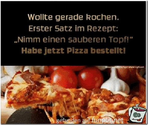 wollte gerade kochen