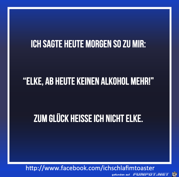Kein Alkohol mehr Kein Alkohol mehr