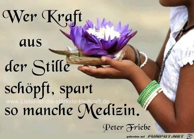 Wer Kraft aus der Stille