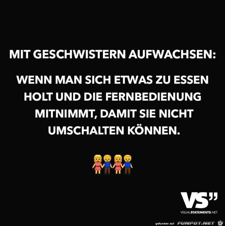 Mit Geschwistern aufgewachsen Mit Geschwistern aufgewachsen