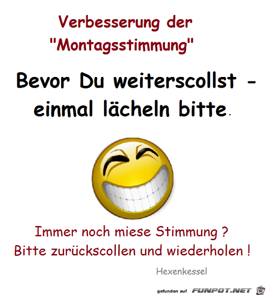 Einmal laecheln bitte