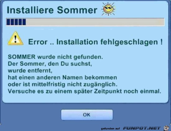 installiere Sommer