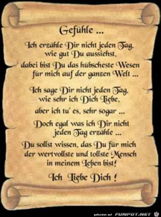 Gefuehle...... Gefuehle......