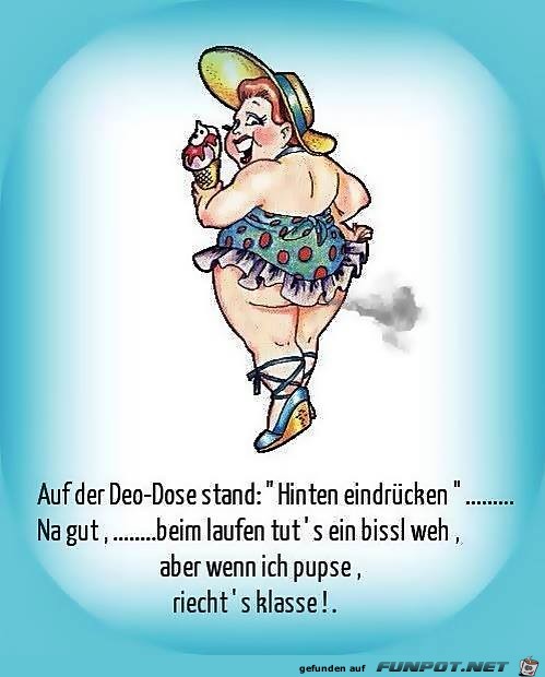 Auf der Deo Dose