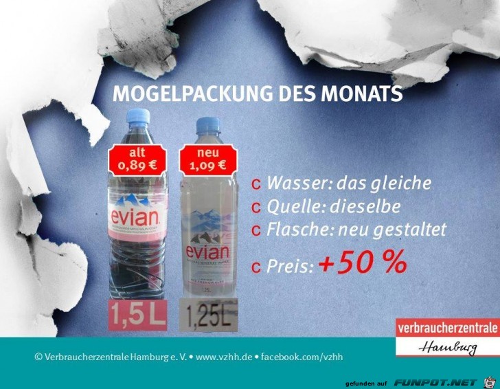 Mogelpackung Juni 2016