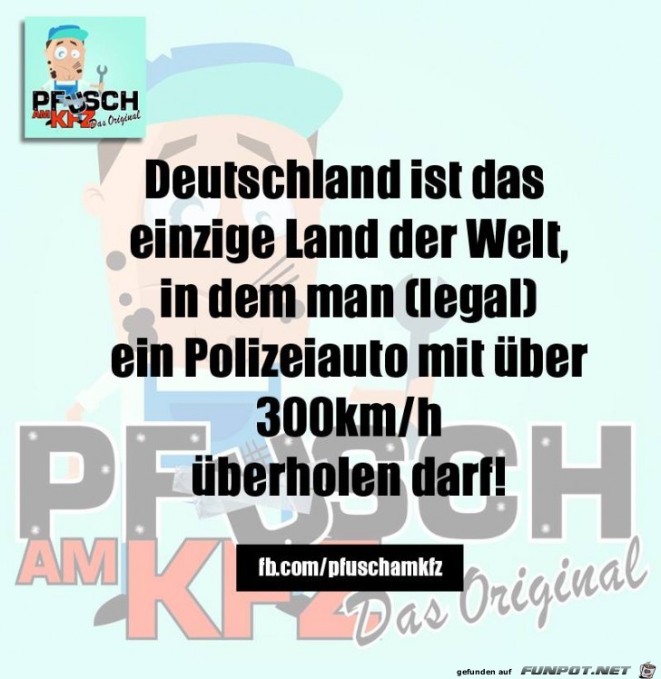 Darf ich ein Polizeiauto ueberholen