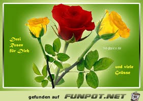 Gruesse mit Rosen