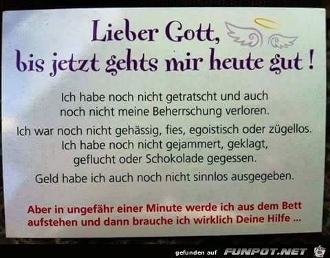 Lieber Gott Lieber Gott