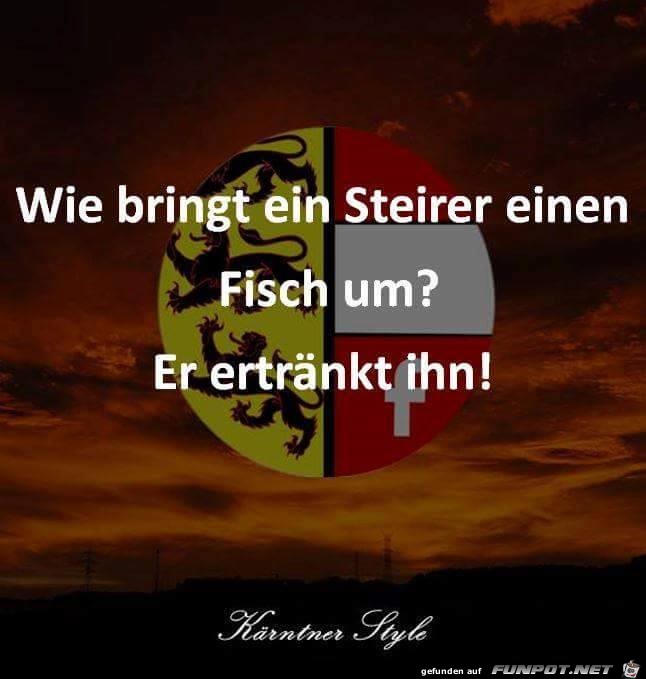 Wie bringt ein Steirer den Fisch um Wie bringt ein Steirer den Fisch um