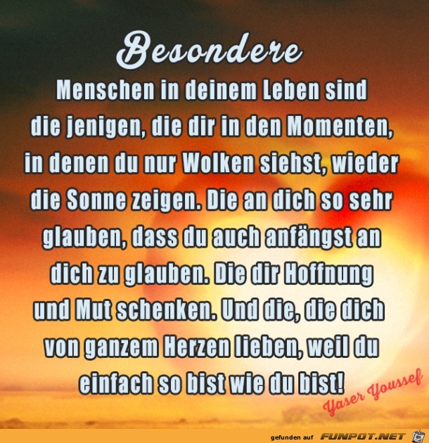 besondere Menschen.....