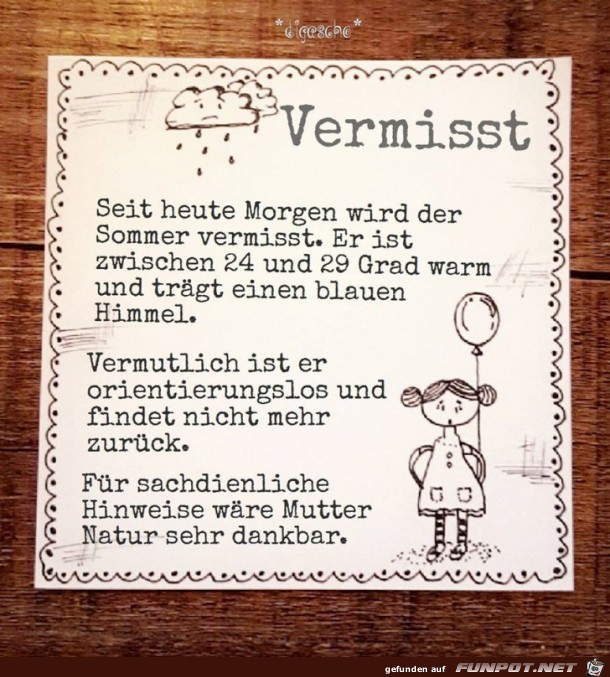 Vermisst