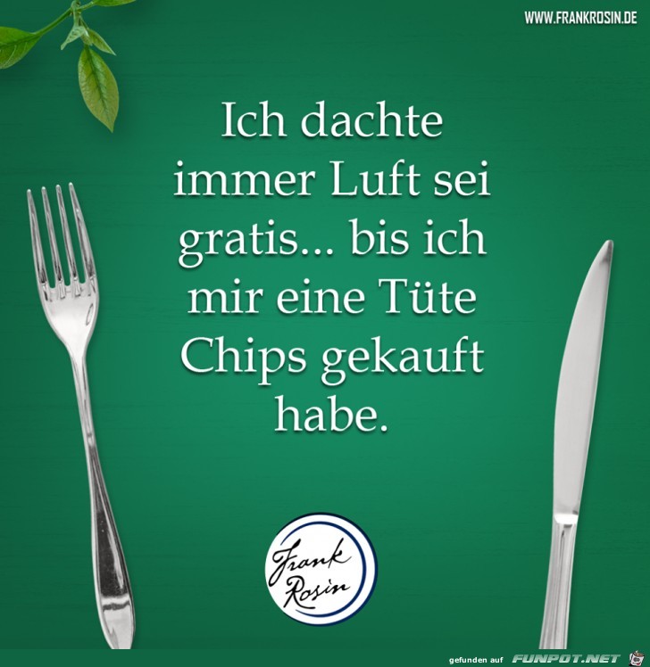 Ich dachte Luft ist gratis Ich dachte Luft ist gratis