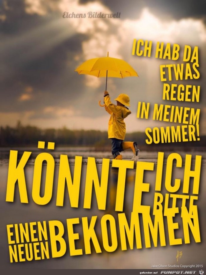 Hab da etwas Regen