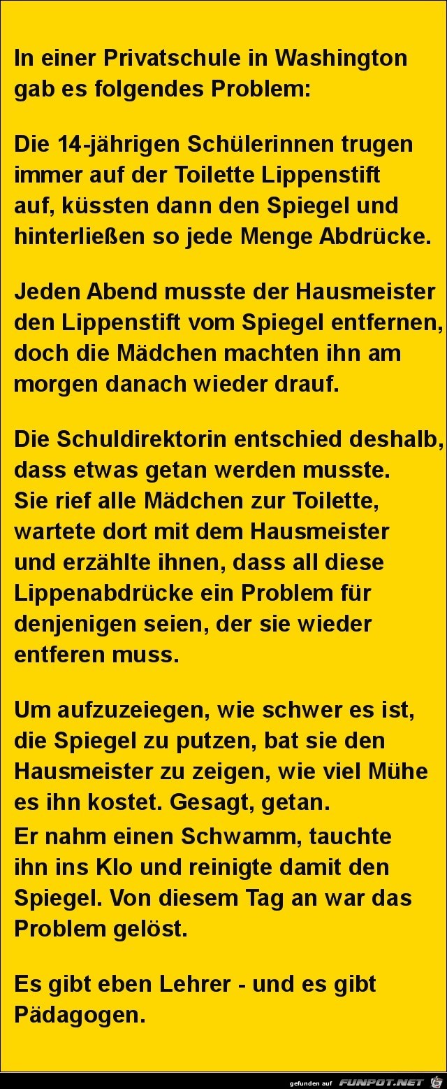 Probleme in einer Privatschule.....