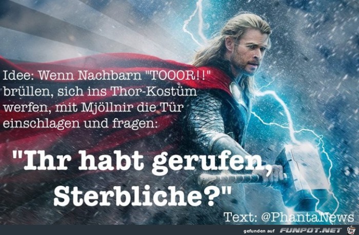 Thor gerufen