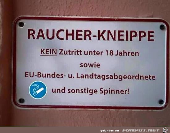 Raucher-Kneipe....