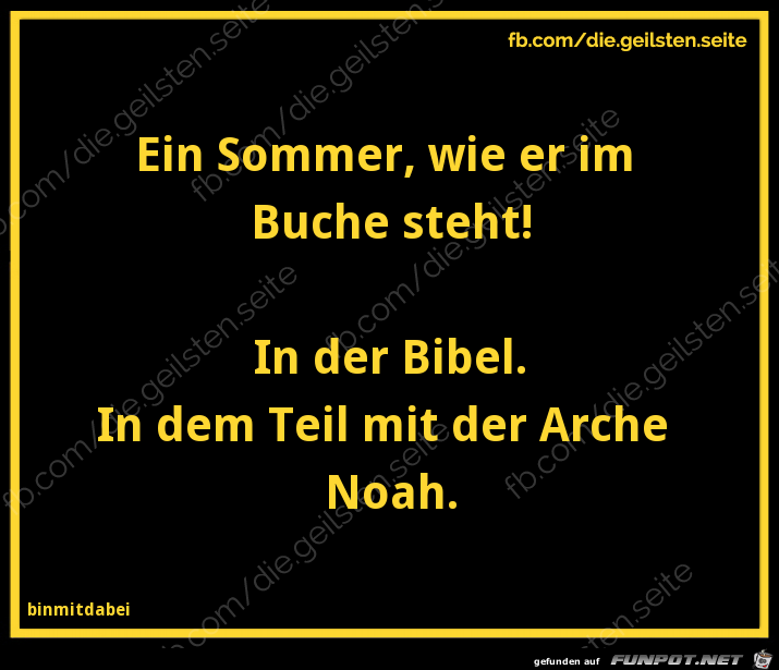 Sommer in der Bibel