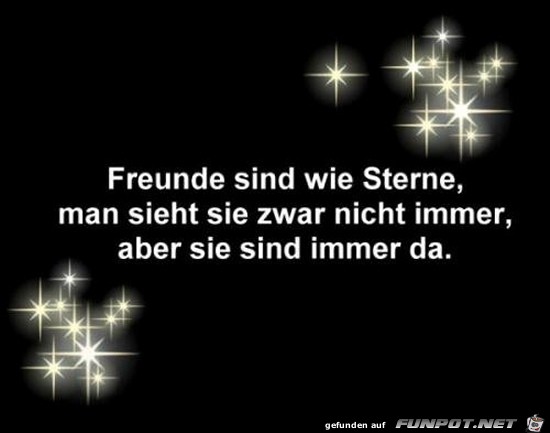 freunde sind wie sterne......