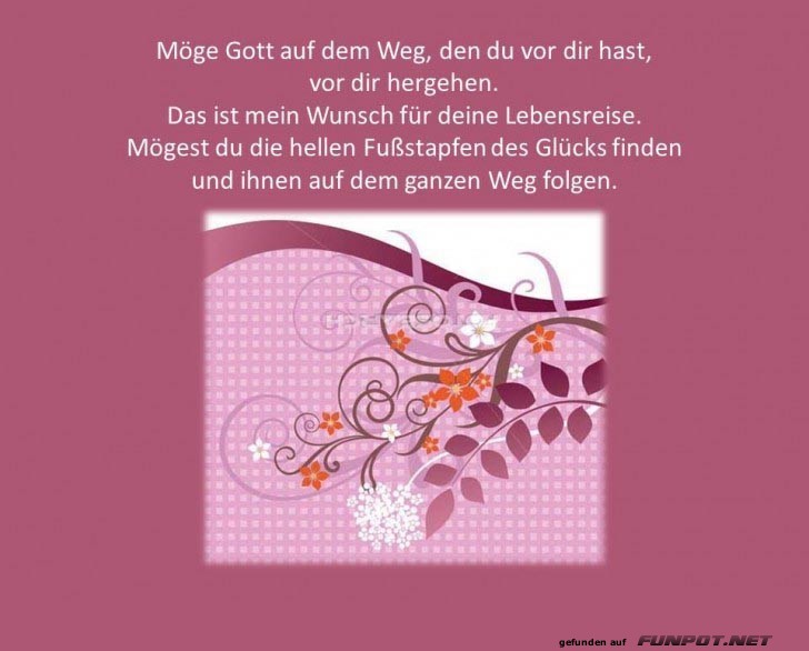 Wunsch fuer Lebensreise Wunsch fuer Lebensreise
