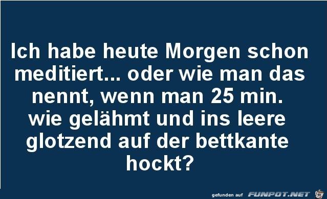 Meditiert Meditiert