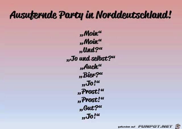 Ausufernde Party in Norddeutschland Ausufernde Party in Norddeutschland