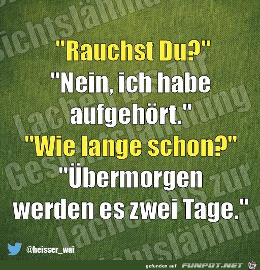 Rauchst Du